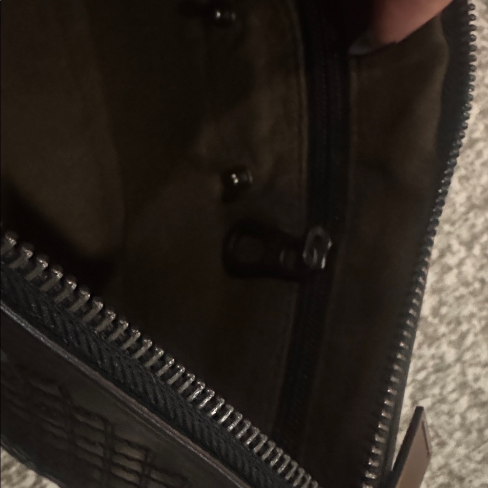 Elegant black Woven Leather Clutch Bottega Venetta inspired - Picture 2 of 2